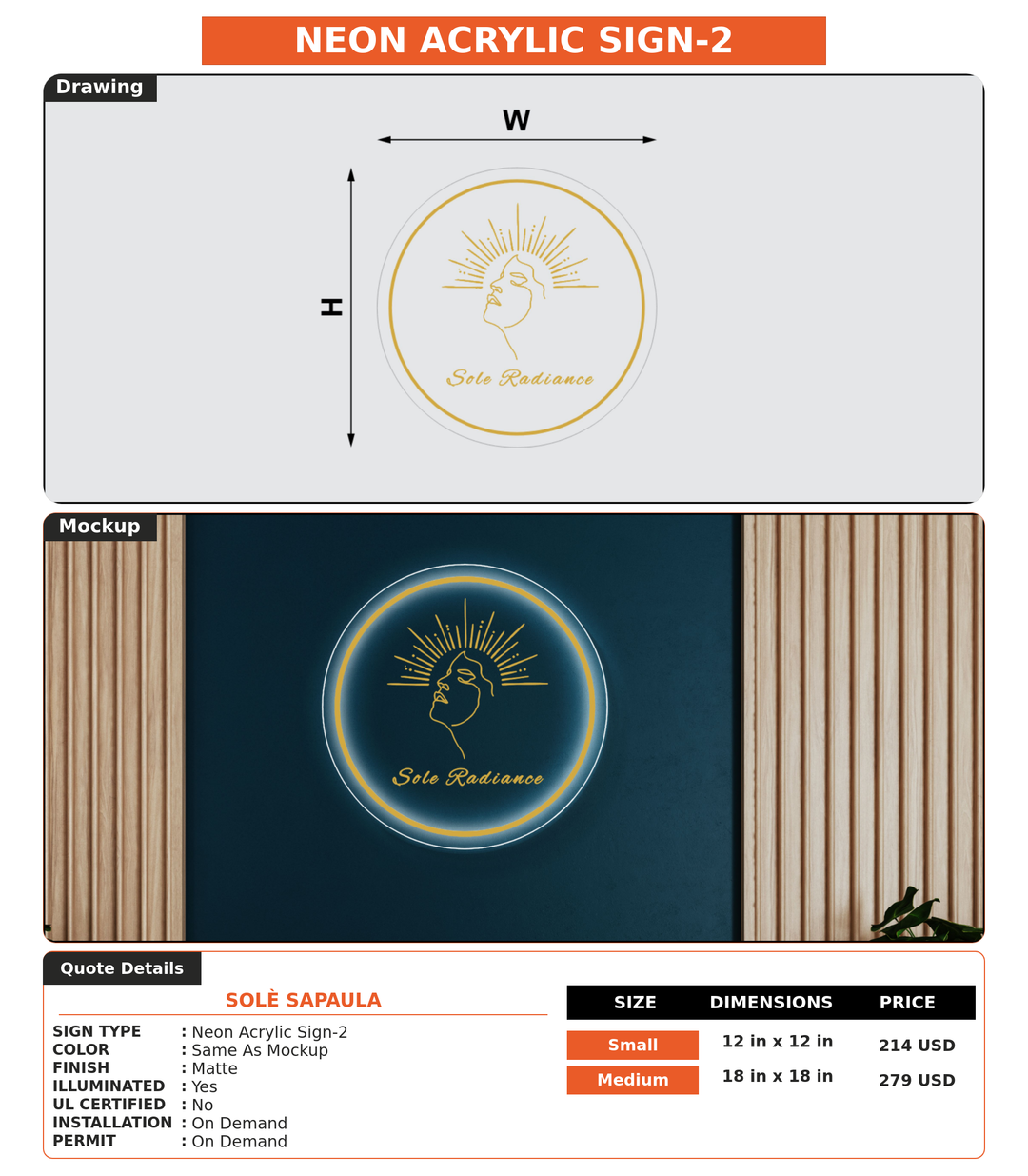 CUSTOM MOCKUP SIGN FOR Solè Sapaula