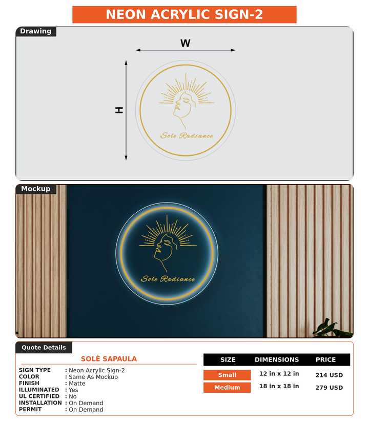 CUSTOM MOCKUP SIGN FOR Solè Sapaula