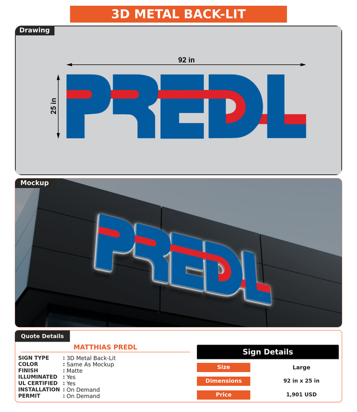 CUSTOM MOCKUP SIGN FOR Matthias Predl
