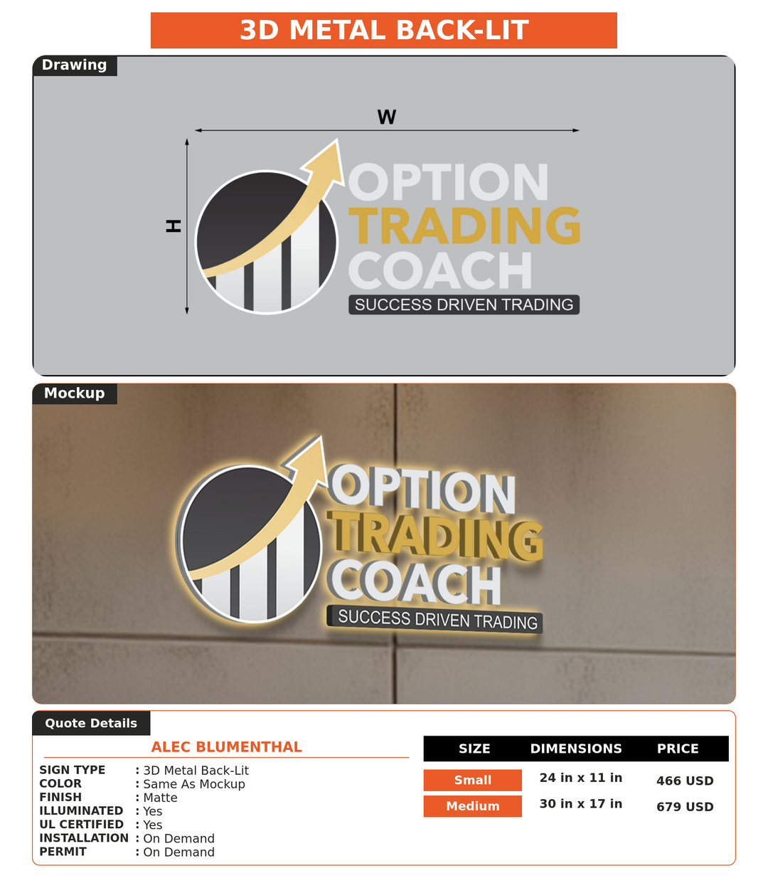 CUSTOM MOCKUP SIGN FOR Alec Blumenthal