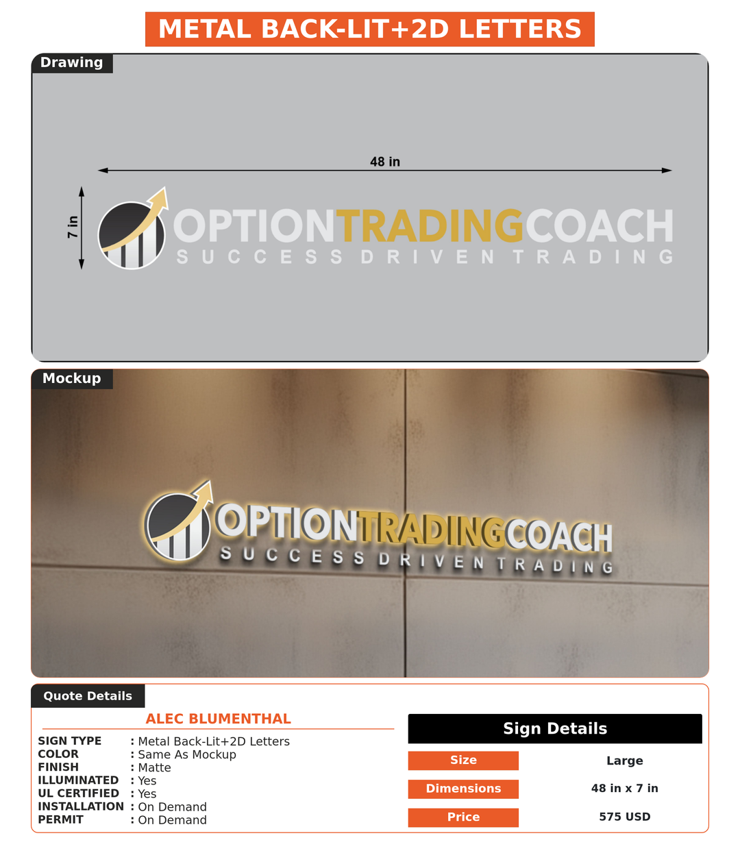 CUSTOM MOCKUP SIGN FOR Alec Blumenthal