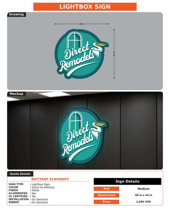 CUSTOM MOCKUP SIGN FOR Brittany Slavinsky