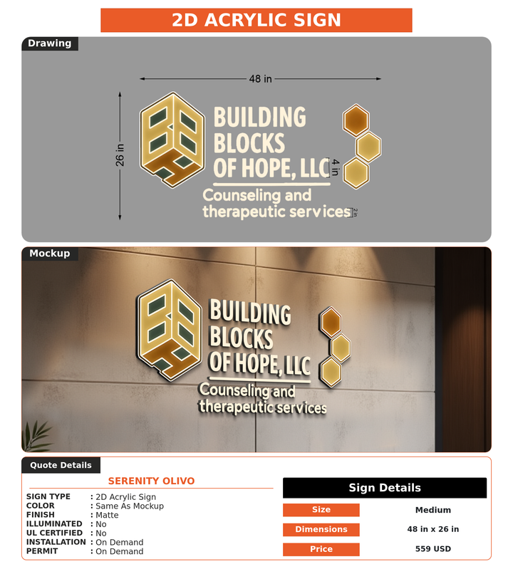 CUSTOM MOCKUP SIGN FOR Serenity Olivo