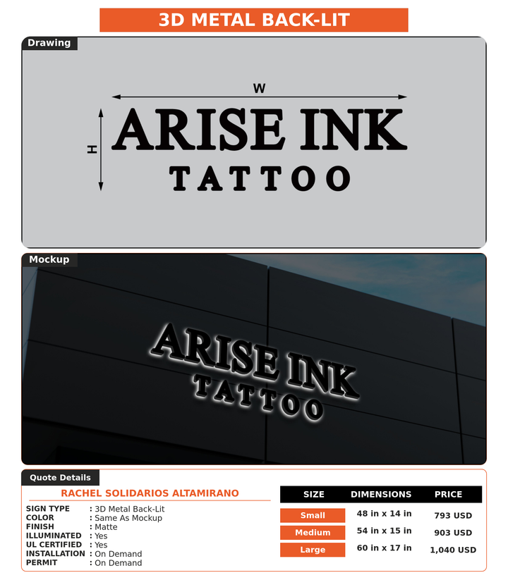 CUSTOM MOCKUP SIGN FOR Rachel Solidarios Altamirano