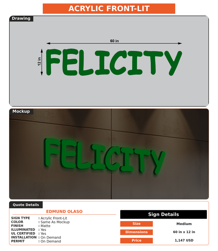 CUSTOM MOCKUP SIGN FOR Edmund Olaso