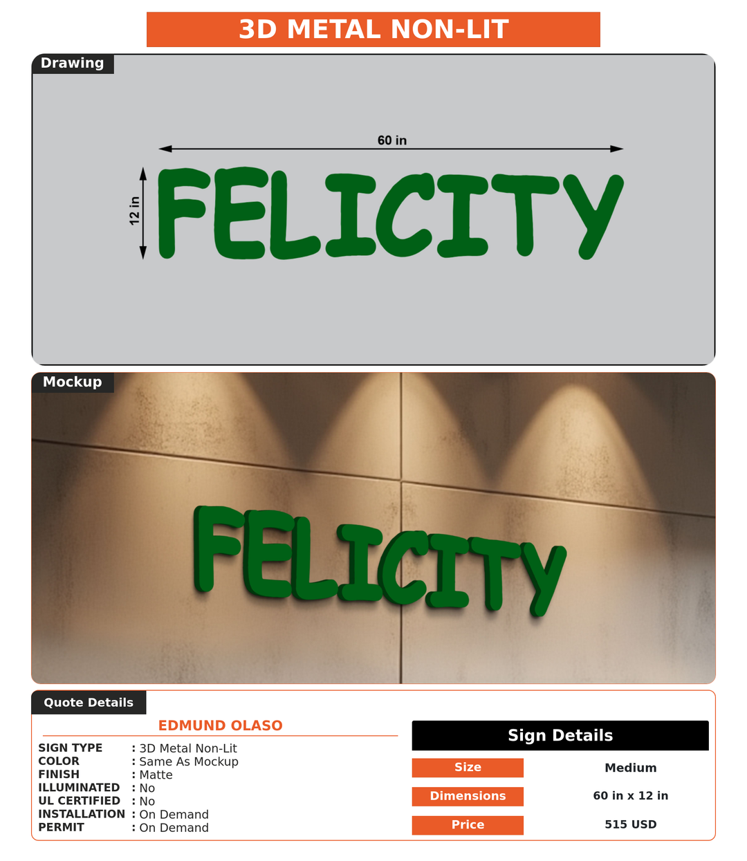 CUSTOM MOCKUP SIGN FOR Edmund Olaso