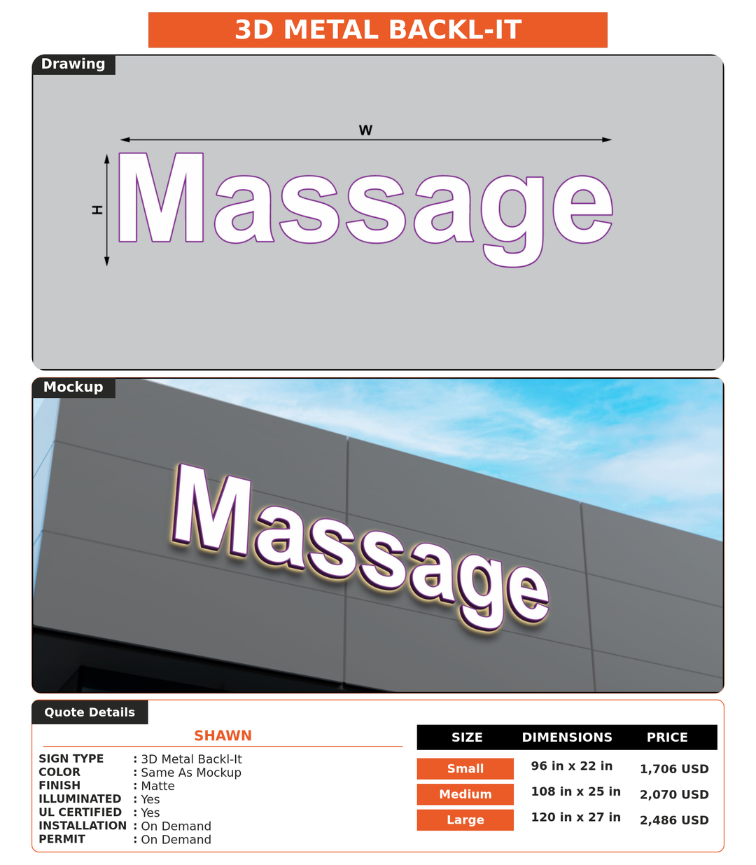 CUSTOM MOCKUP SIGN FOR Shawn