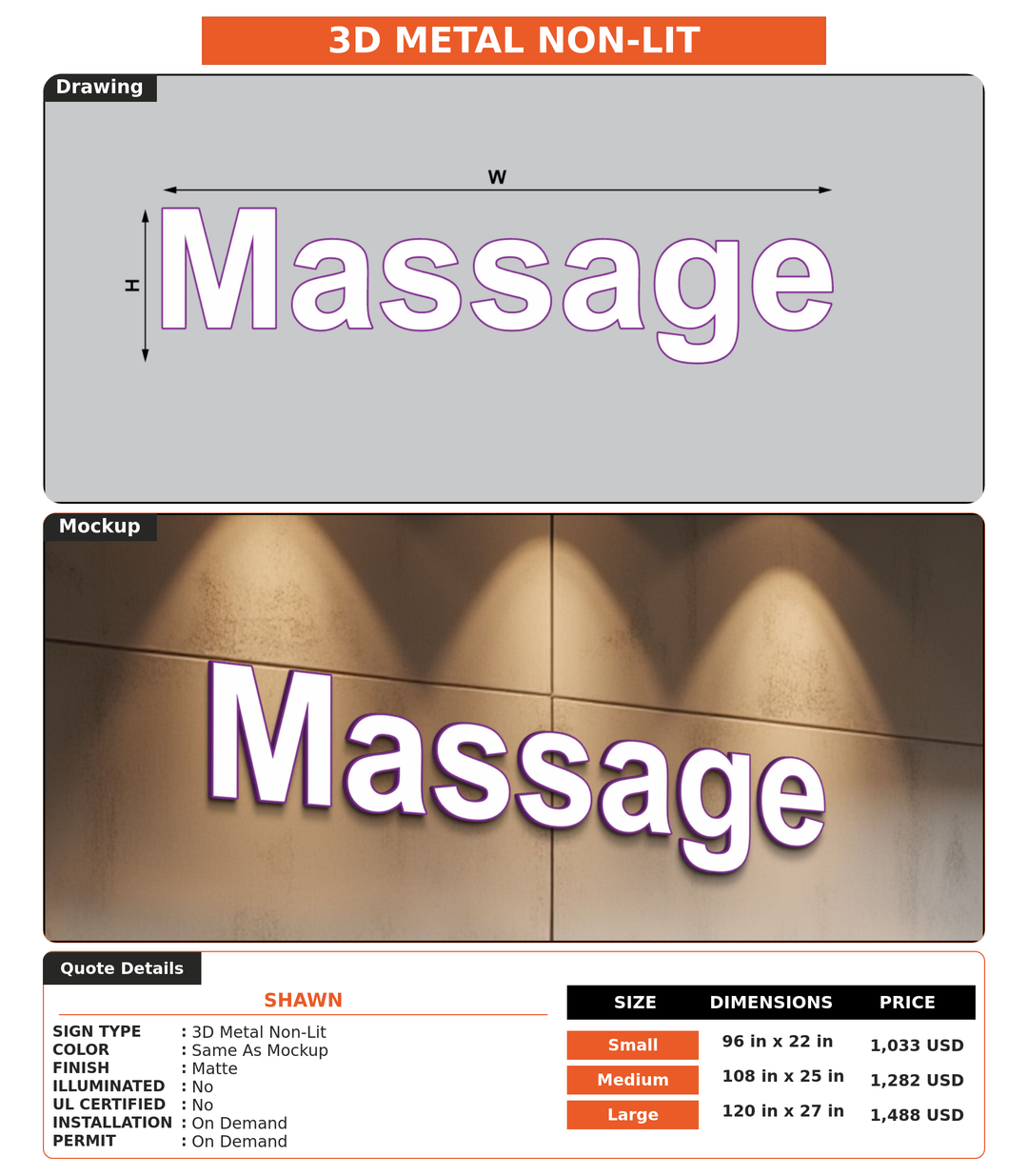 CUSTOM MOCKUP SIGN FOR Shawn