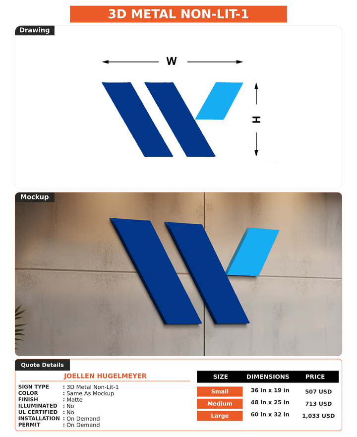CUSTOM MOCKUP SIGN FOR Joellen Hugelmeyer