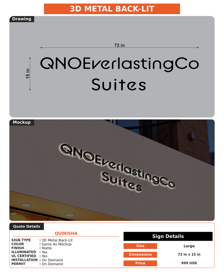 CUSTOM MOCKUP SIGN FOR Quinisha