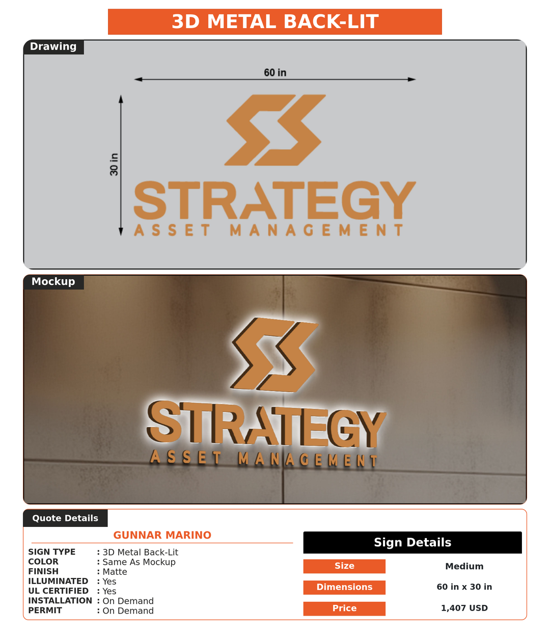 CUSTOM MOCKUP SIGN FOR Gunnar Marino