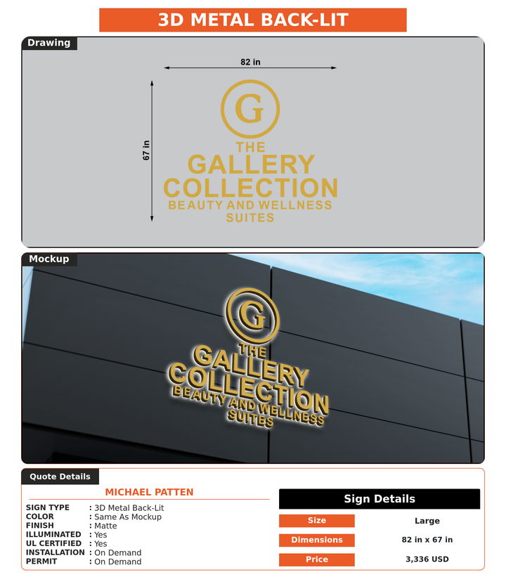 CUSTOM MOCKUP SIGN FOR michael patten