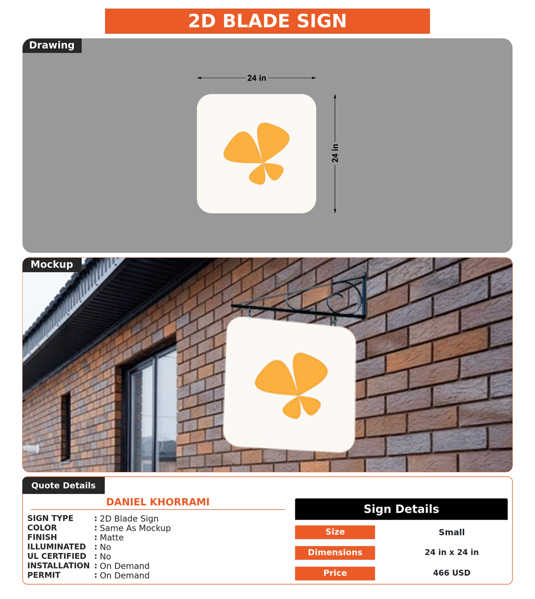 CUSTOM MOCKUP SIGN FOR Daniel Khorrami