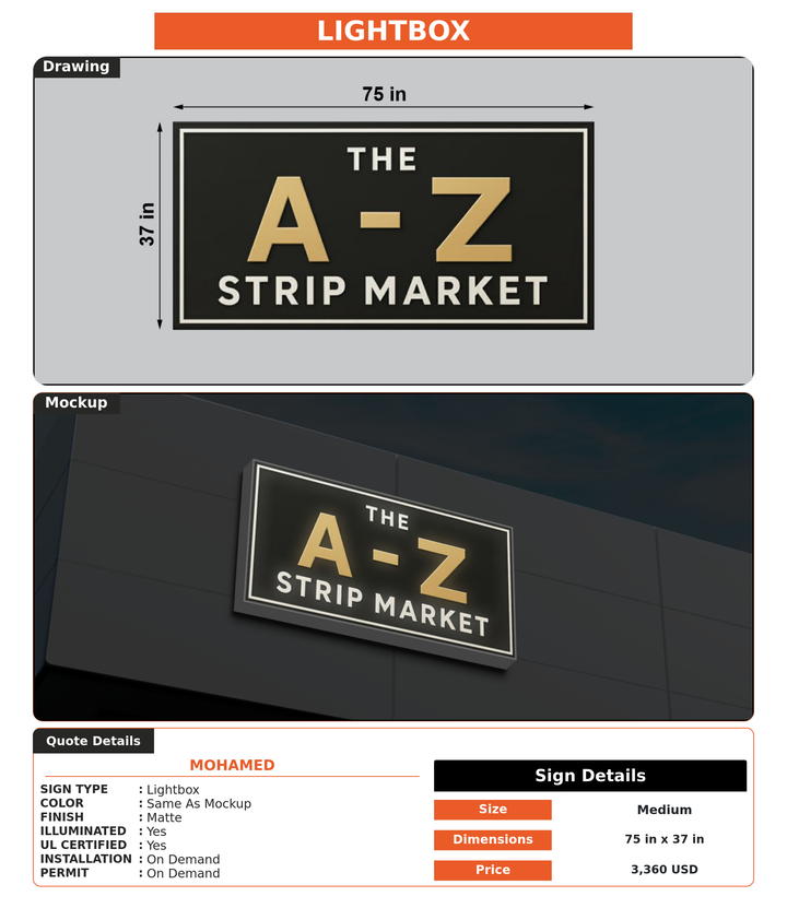 CUSTOM MOCKUP SIGN FOR Mohamed