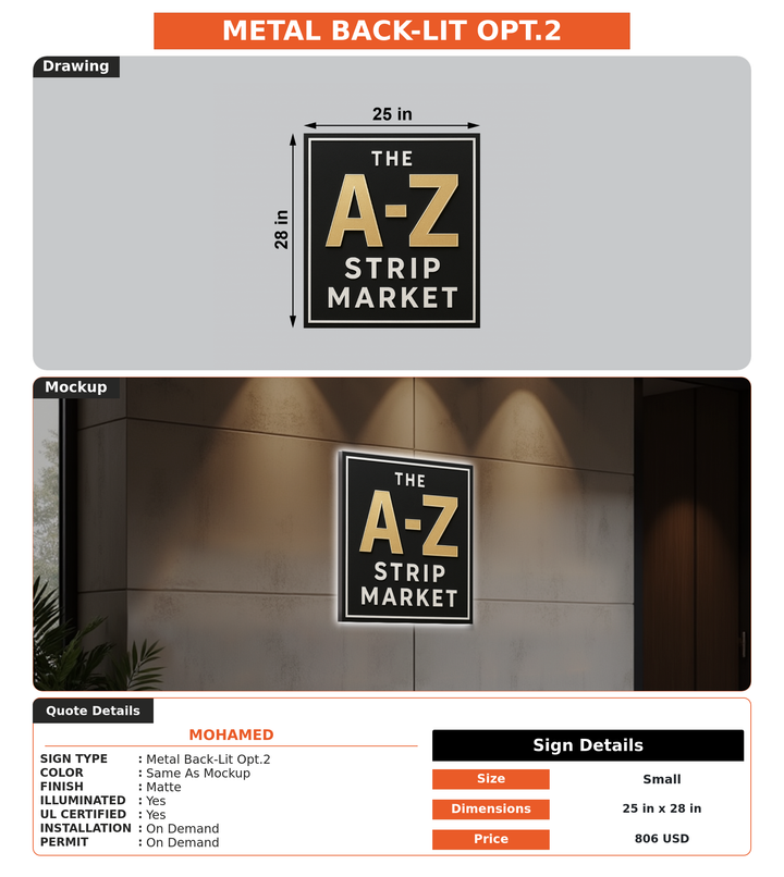 CUSTOM MOCKUP SIGN FOR Mohamed