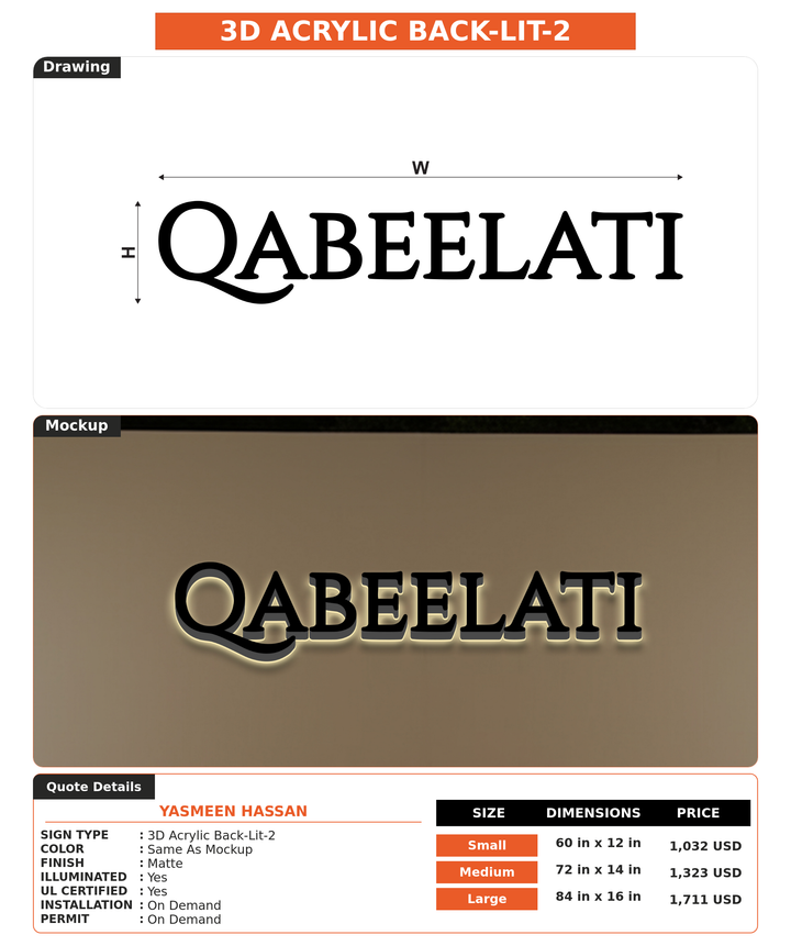 CUSTOM MOCKUP SIGN FOR yasmeen Hassan