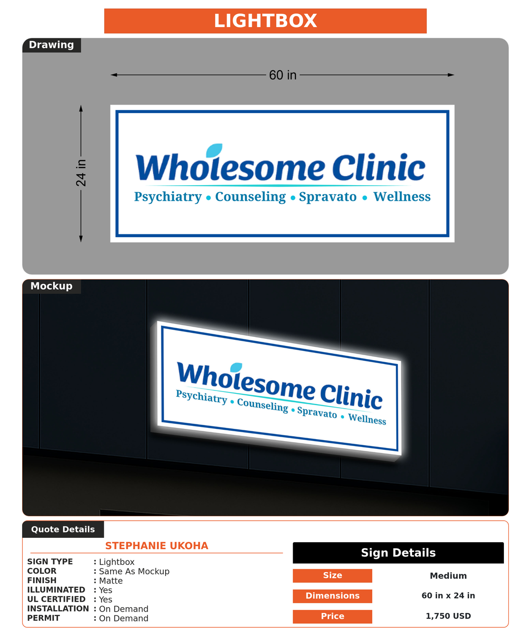CUSTOM MOCKUP SIGN FOR Stephanie Ukoha