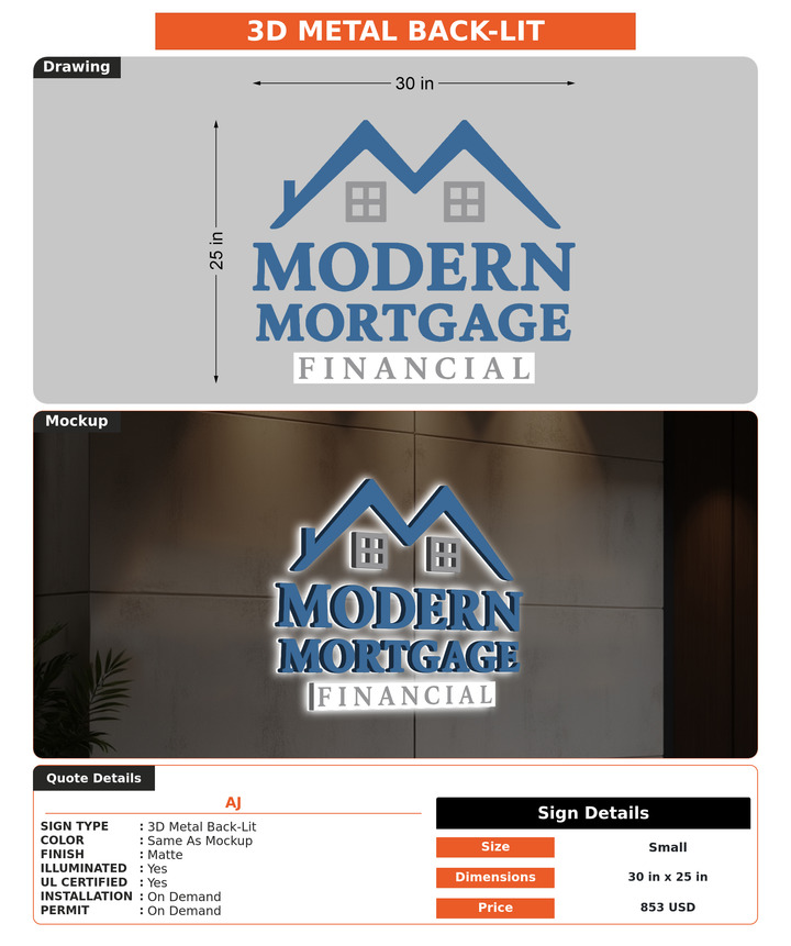 CUSTOM MOCKUP SIGN FOR aj
