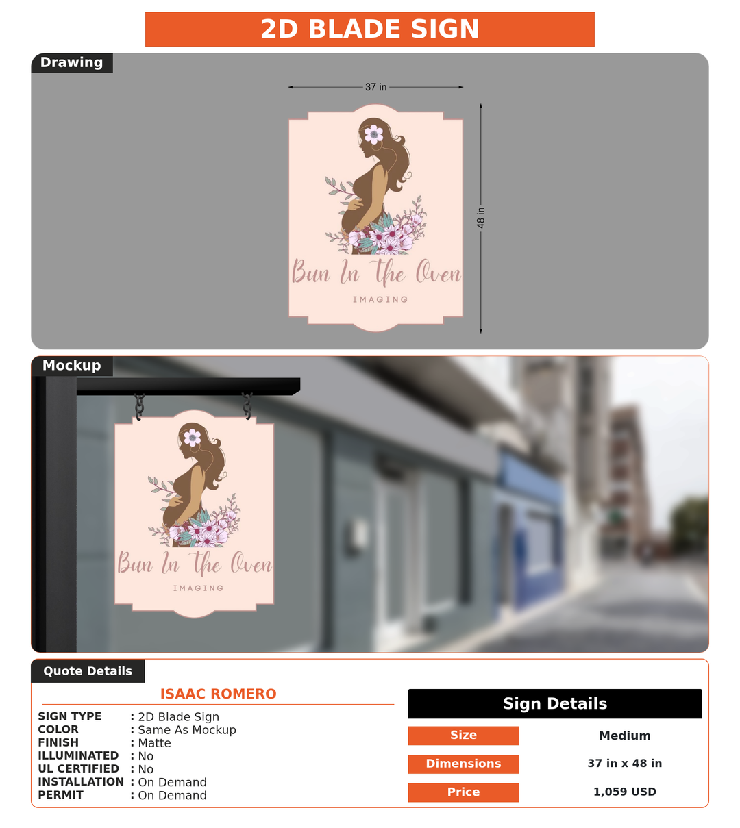 CUSTOM MOCKUP SIGN FOR Isaac romero