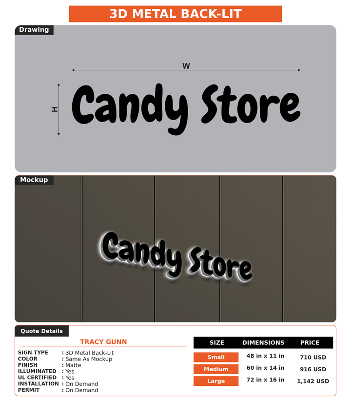 CUSTOM MOCKUP SIGN FOR Tracy Gunn