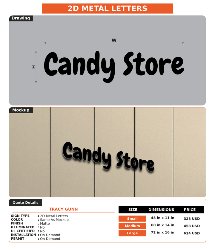 CUSTOM MOCKUP SIGN FOR Tracy Gunn