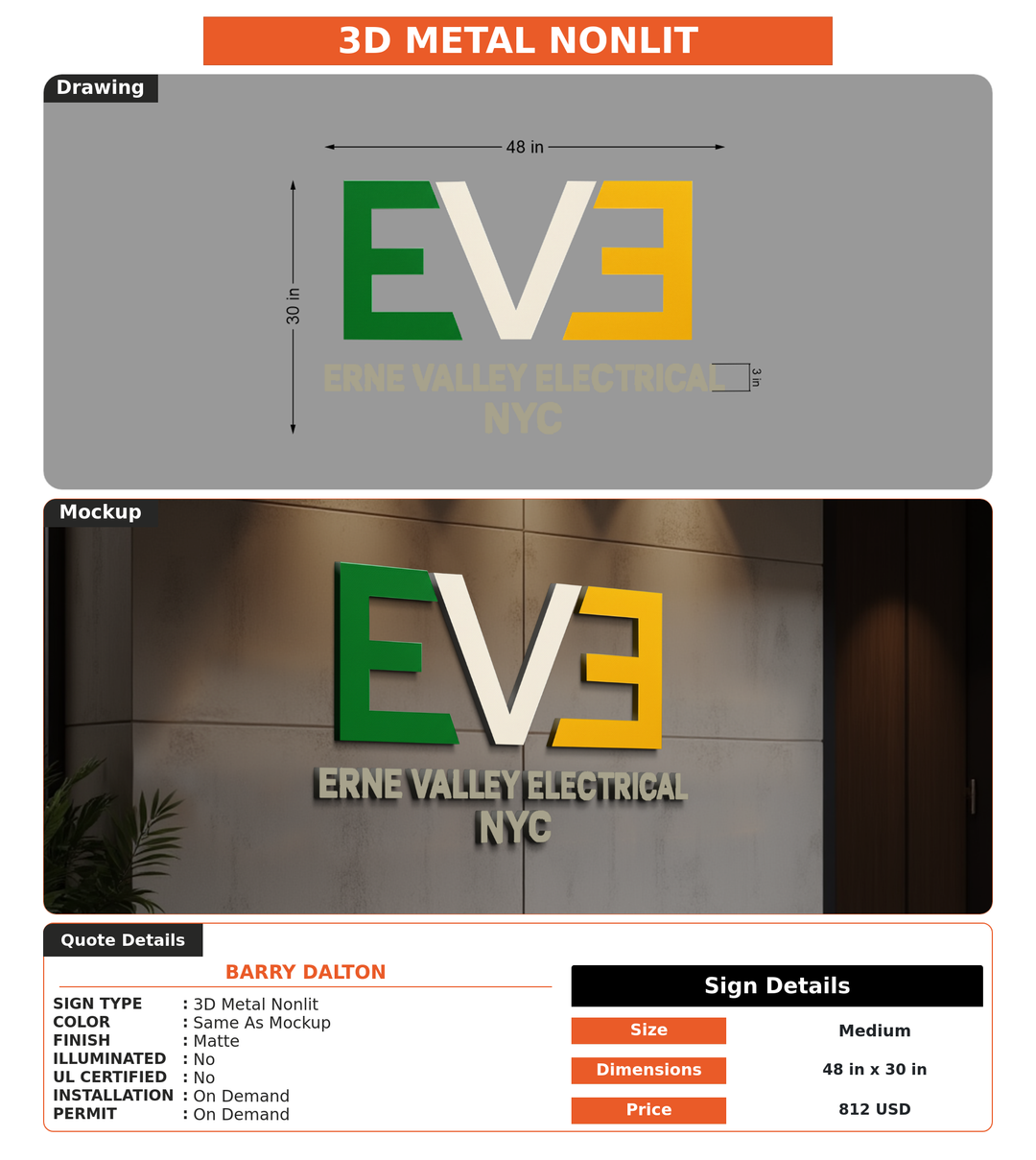 CUSTOM MOCKUP SIGN FOR Barry Dalton