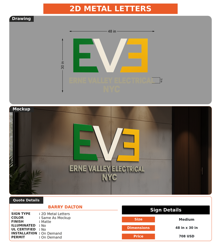 CUSTOM MOCKUP SIGN FOR Barry Dalton