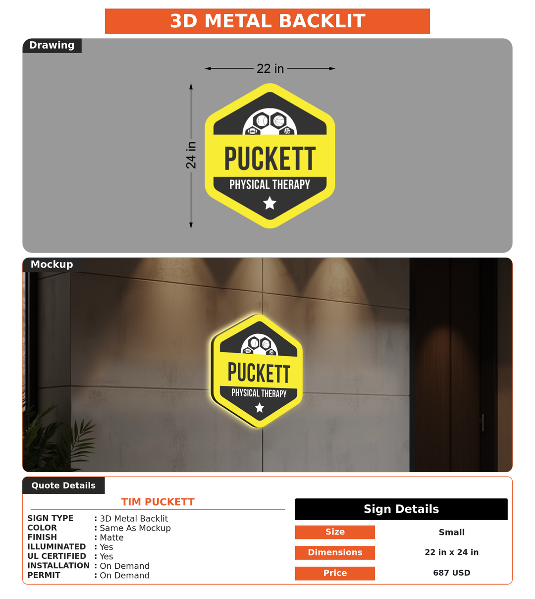 CUSTOM MOCKUP SIGN FOR Tim Puckett