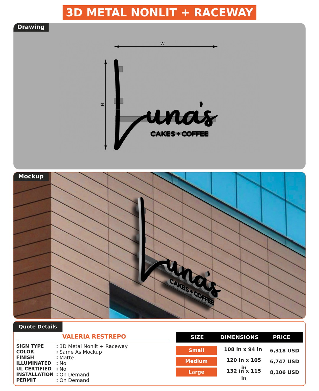 CUSTOM MOCKUP SIGN FOR Valeria Restrepo