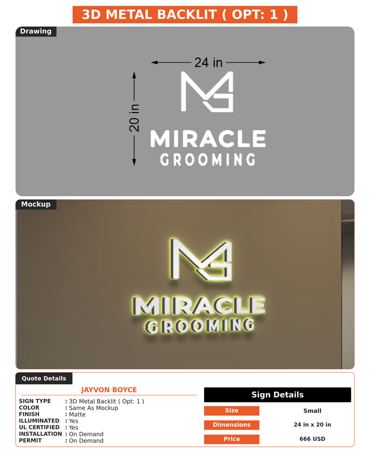 CUSTOM MOCKUP SIGN FOR Jayvon Boyce