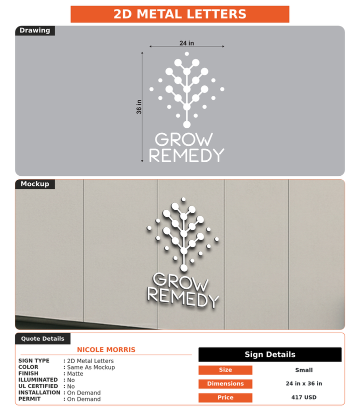 CUSTOM MOCKUP SIGN FOR Nicole Morris