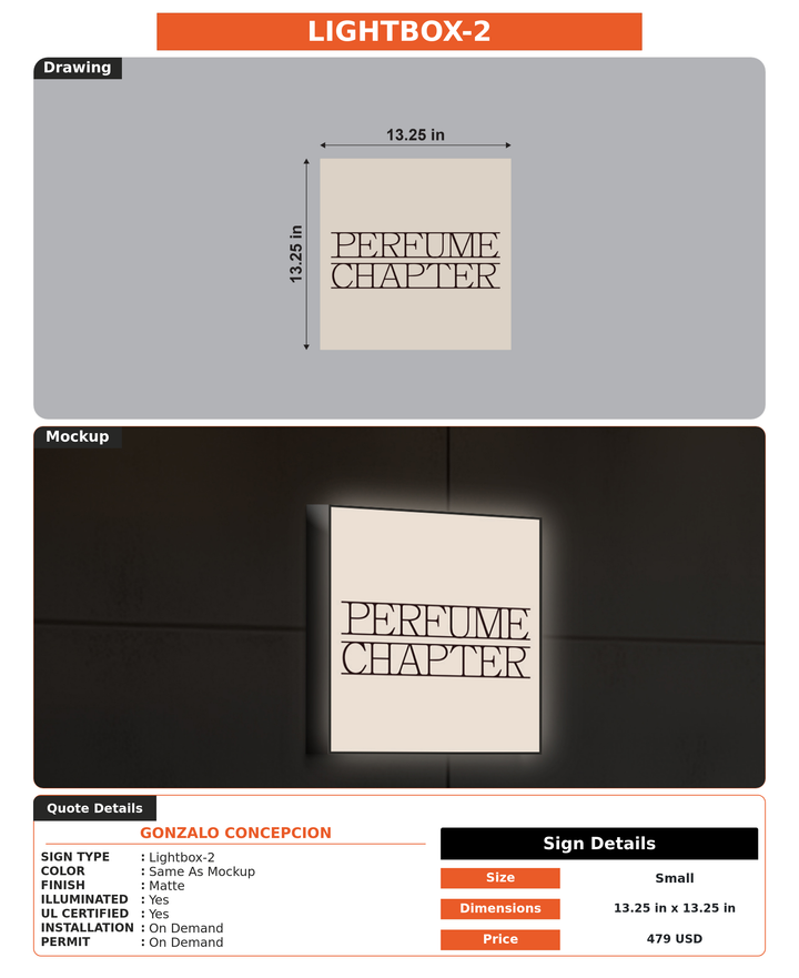 CUSTOM MOCKUP SIGN FOR Gonzalo Concepcion