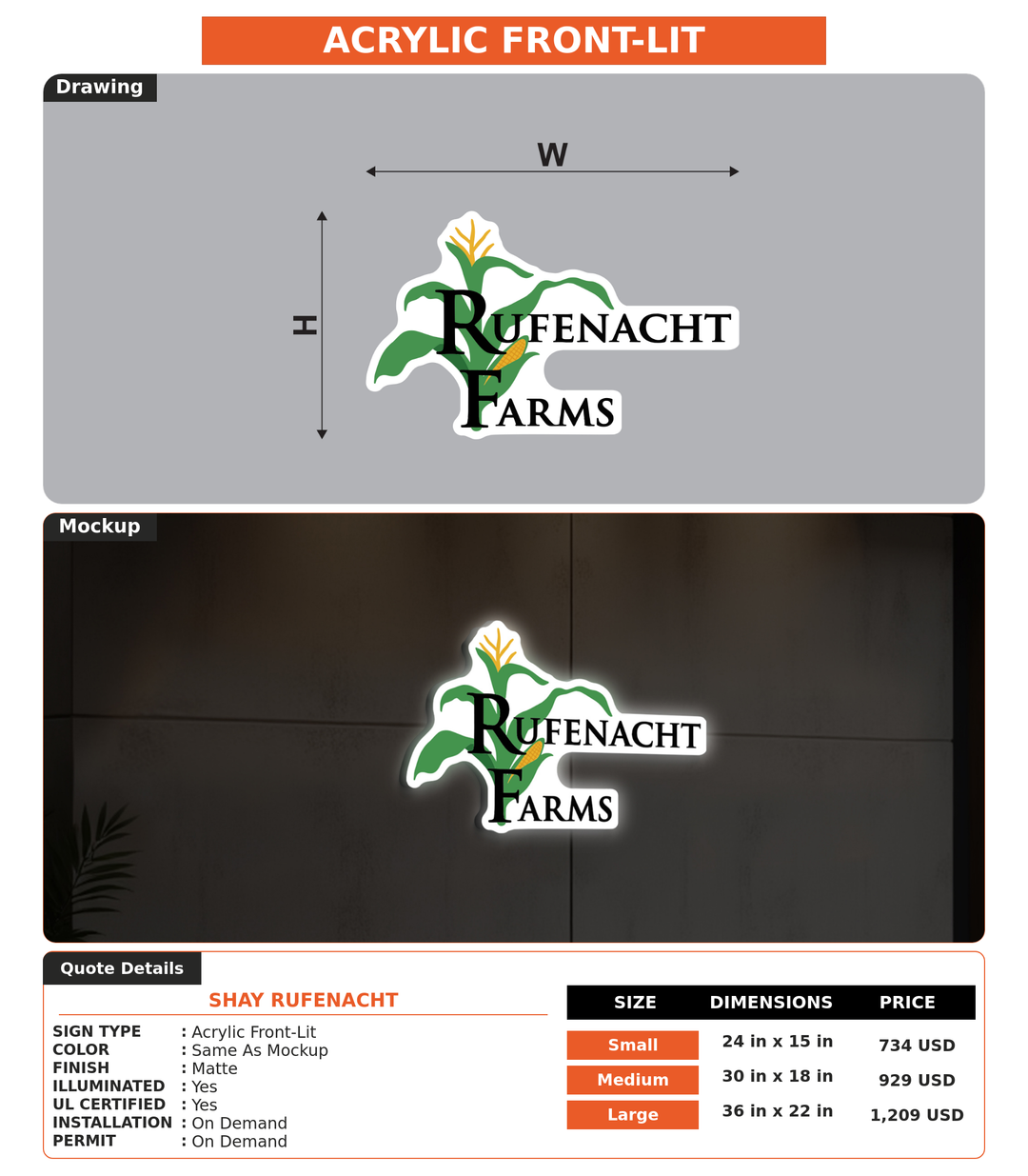 CUSTOM MOCKUP SIGN FOR Shay Rufenacht