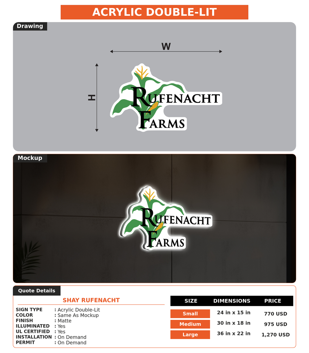CUSTOM MOCKUP SIGN FOR Shay Rufenacht