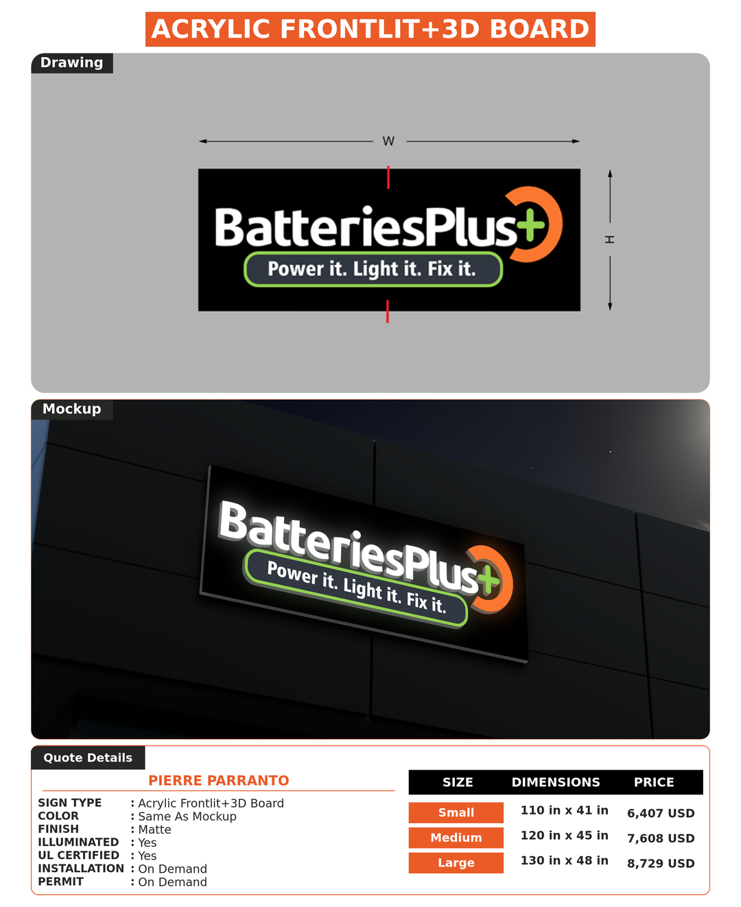 CUSTOM MOCKUP SIGN FOR Pierre Parranto