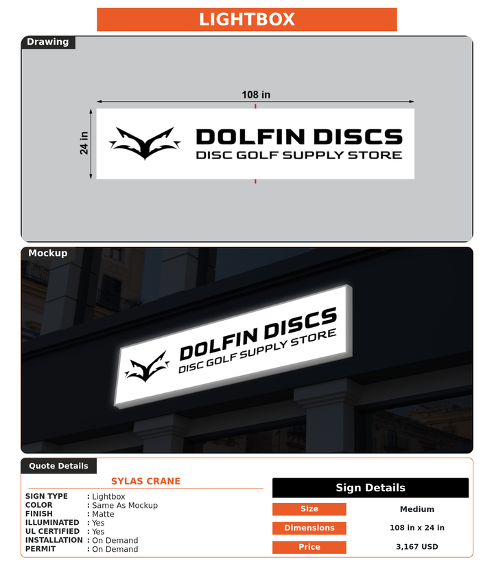 CUSTOM MOCKUP SIGN FOR Sylas Crane