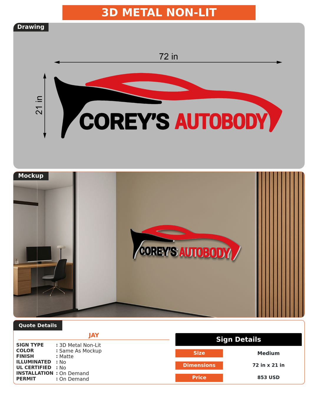 CUSTOM MOCKUP SIGN FOR Jay