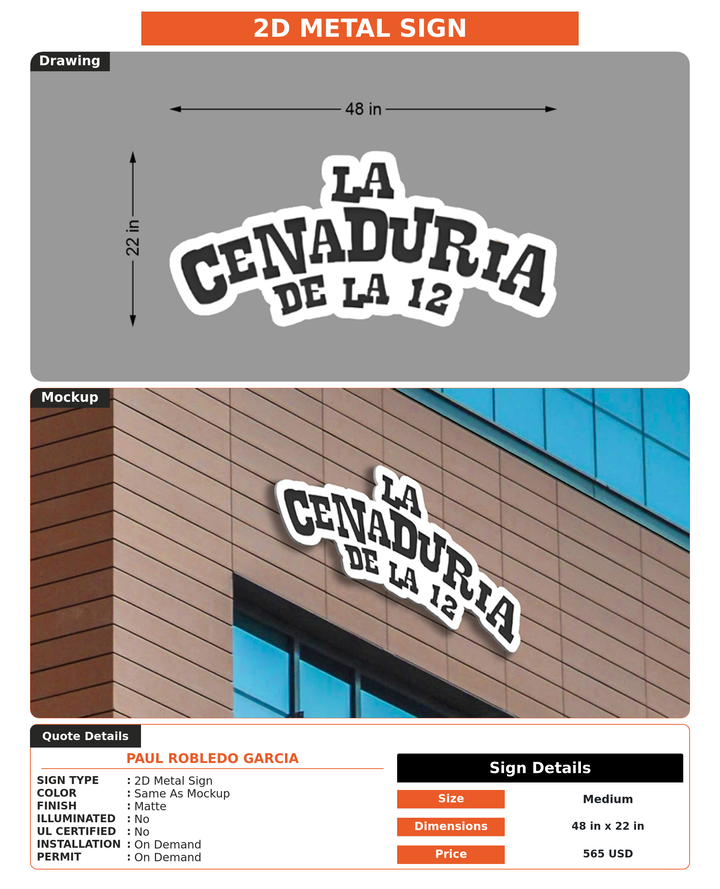 CUSTOM MOCKUP SIGN FOR Paul Robledo Garcia