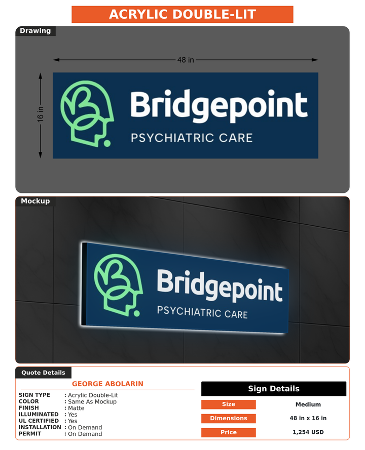 CUSTOM MOCKUP SIGN FOR George Abolarin