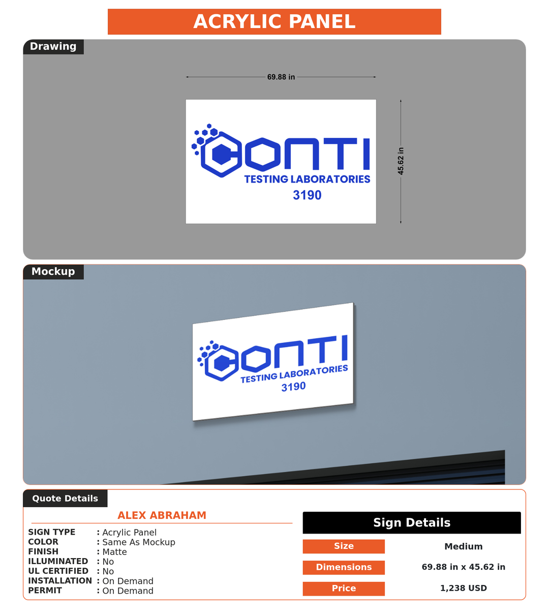 CUSTOM MOCKUP SIGN FOR Alex Abraham