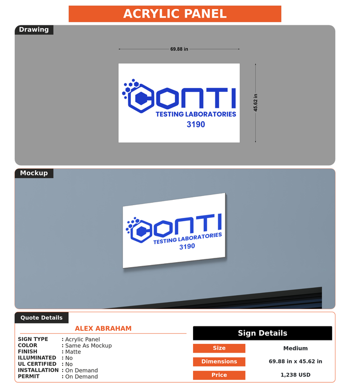 CUSTOM MOCKUP SIGN FOR Alex Abraham