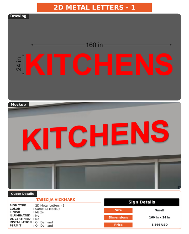 CUSTOM MOCKUP SIGN FOR Taeecija vickmark