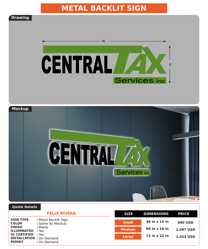 CUSTOM MOCKUP SIGN FOR Félix Rivera