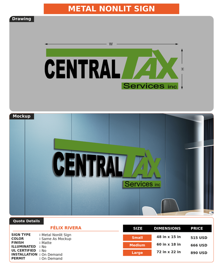 CUSTOM MOCKUP SIGN FOR Félix Rivera