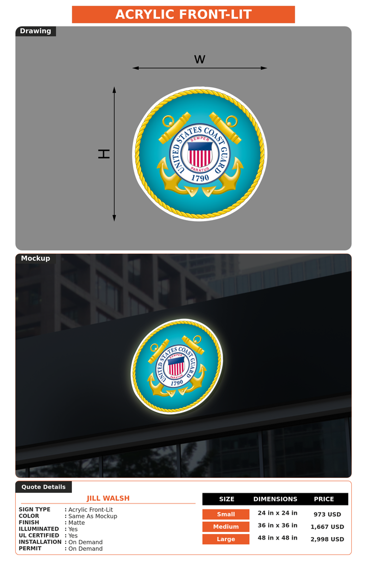CUSTOM MOCKUP SIGN FOR Jill Walsh