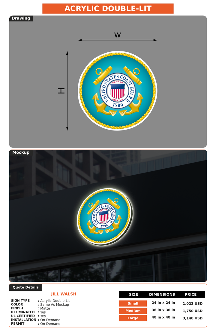 CUSTOM MOCKUP SIGN FOR Jill Walsh