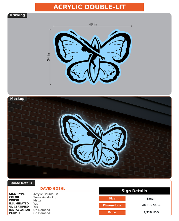 CUSTOM MOCKUP SIGN FOR david goehl