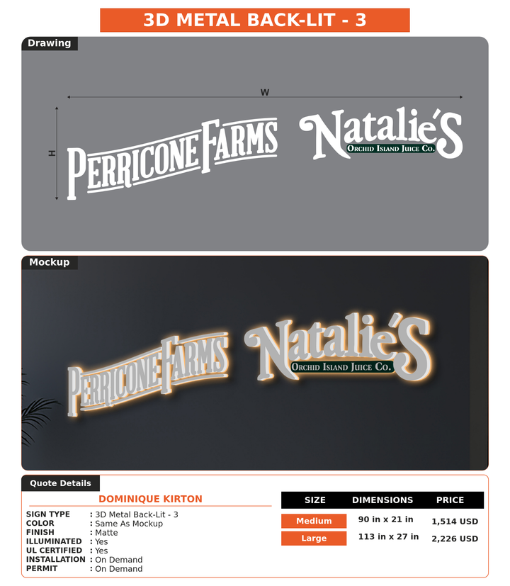 CUSTOM MOCKUP SIGN FOR Dominique Kirton