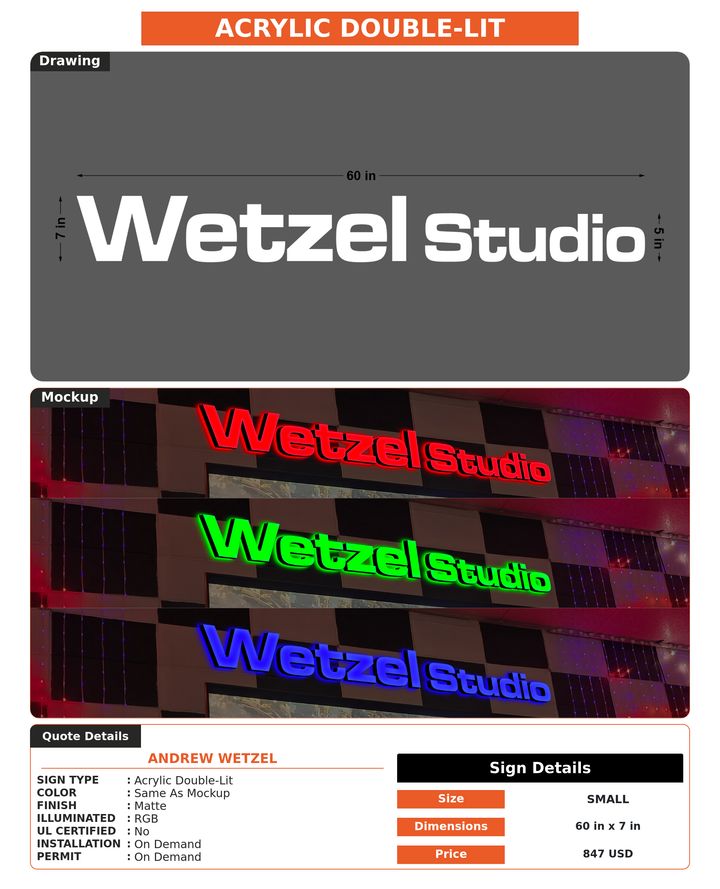 CUSTOM MOCKUP SIGN FOR Andrew Wetzel