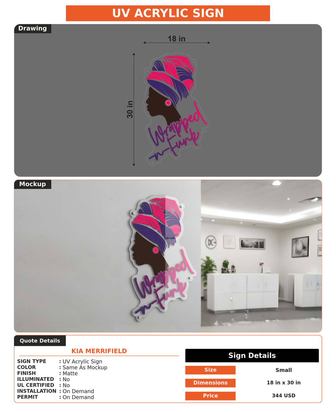 CUSTOM MOCKUP SIGN FOR Kia Merrifield